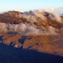 4700 meters high mountain Paramillo del Quindo at sunrise